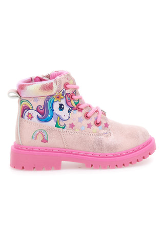 Roza čevlji z bleščicami in motivom enorožca Unicorn S8010155S10