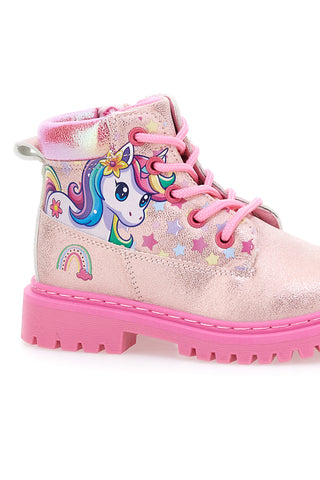 Roza čevlji z bleščicami in motivom enorožca Unicorn S8010155S10