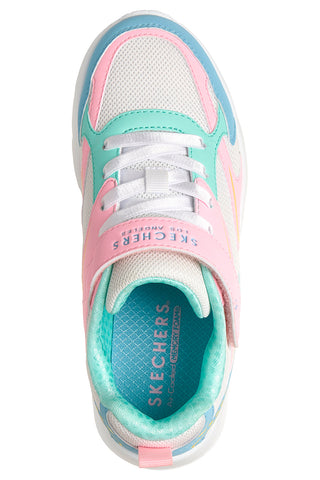 Večbarvne bele superge Skechers Uno Lite Vista Strike
