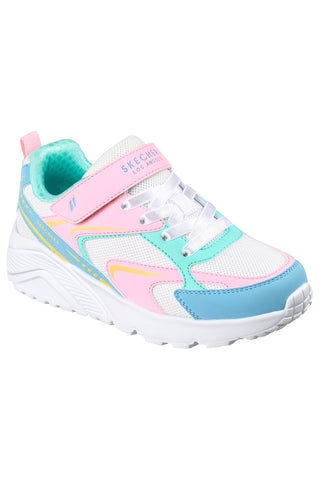 Večbarvne bele superge Skechers Uno Lite Vista Strike