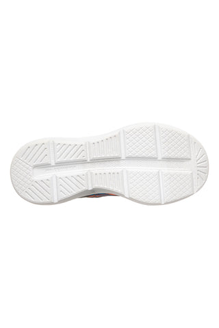 Oranžni in sivi superge z elastičnimi trakovi in vezalkami Skechers Microspec Velocity