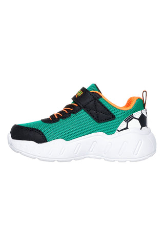 Zelene in oranžne superge z zaponko in grafičnim motivom na strani Skechers Play Scene