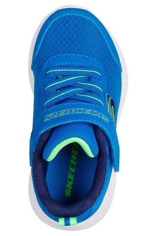 Modri športni copati z nastavljivim zapiranjem in lahkim podplatom Skechers Bounder Techrox za otroke