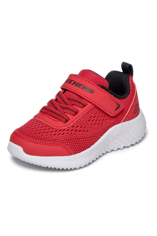 Rdeče superge s trakovi in elastičnimi vezalkami Skechers Bounder quantarun