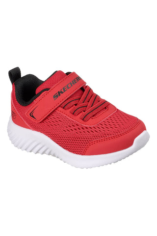 Rdeče superge s trakovi in elastičnimi vezalkami Skechers Bounder quantarun