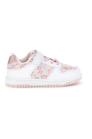 Sneakers rosa con cuori multicolor Pitt kids K251309