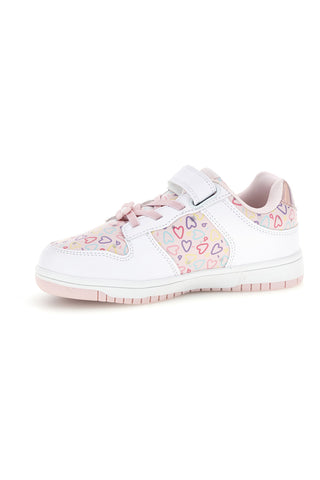 Sneakers rosa con cuori multicolor Pitt kids K251309