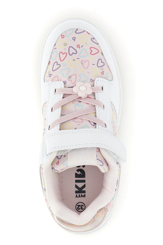 Sneakers rosa con cuori multicolor Pitt kids K251309
