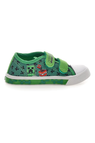 Sneaker verde con luci Minecraft K14666