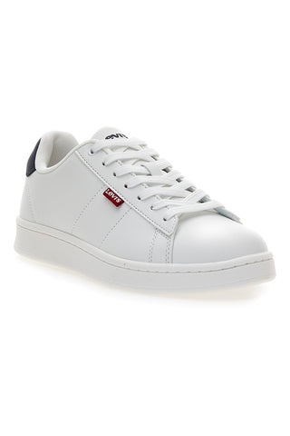 Levi's Bell JR bele športne copate z vezalkami