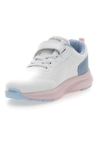 Bele in modre superge Levi's Hudson z zapenjanjem na velcro