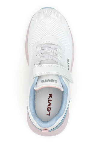 Bele in modre superge Levi's Hudson z zapenjanjem na velcro