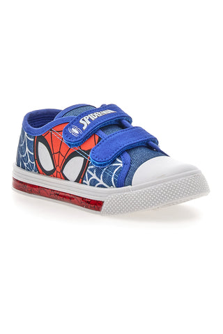 Modri čevlji iz blaga z lučkami in trakovi Spiderman R1310638T