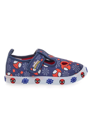 Otroški modri sandali z luknjami na sprednji strani Spiderman R1310673T