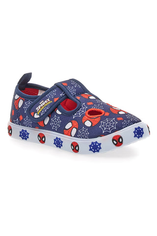 Otroški modri sandali z luknjami na sprednji strani Spiderman R1310673T