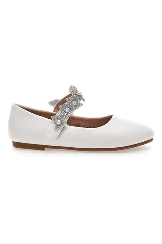 Bele balerinke z draguljarsko pentljo Thank you girl 392609S