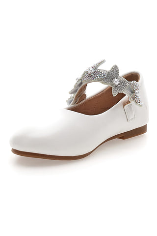Bele balerinke z draguljarsko pentljo Thank you girl 392609S