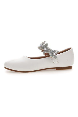 Bele balerinke z draguljarsko pentljo Thank you girl 392609S