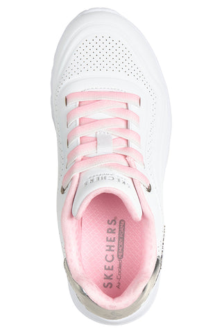 Sneakers bianche con platform Skechers Uno Lite Ombre Wave