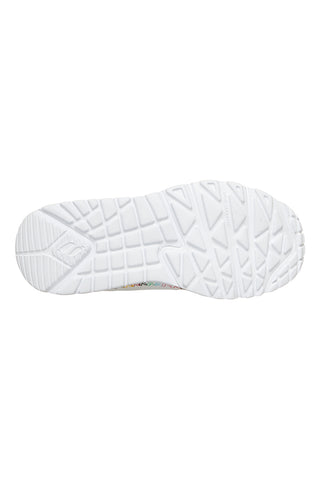 Bele superge s platformo Skechers Uno Lite Heart Craze