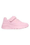 Sneakers rosa con strappo Skechers Uno Lite Star Icon
