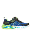 Modri in limetno zeleni športni copati z lučkami Skechers Flex-Glow Ultra Prism-Pacer