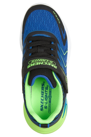 Modri in limetno zeleni športni copati z lučkami Skechers Flex-Glow Ultra Prism-Pacer