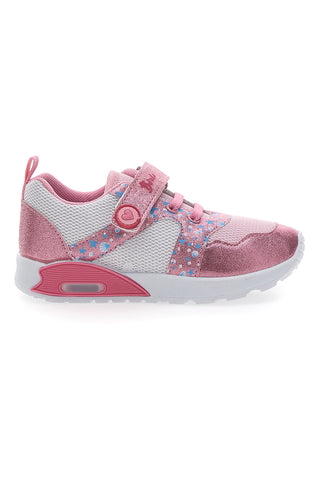 Roza in bele otroške superge Pitt Kids 2187