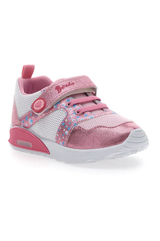 Roza in bele otroške superge Pitt Kids 2187