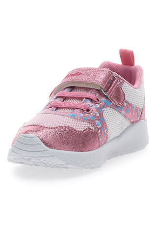 Roza in bele otroške superge Pitt Kids 2187