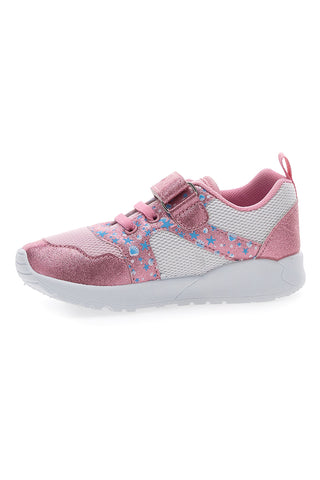 Roza in bele otroške superge Pitt Kids 2187