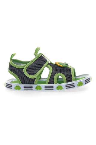 Sandalji Primi Passi sivi in zeleni Pitt Kids 2635