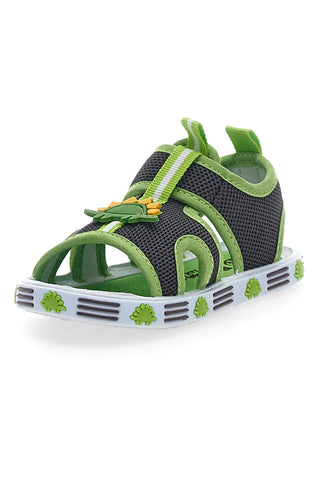Sandalji Primi Passi sivi in zeleni Pitt Kids 2635
