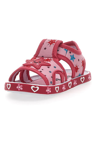 Roza sandali iz tkanine Pitt Kids 2870