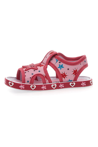 Roza sandali iz tkanine Pitt Kids 2870