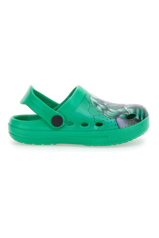Zelene gumijaste copate Disney Hulk 1010174