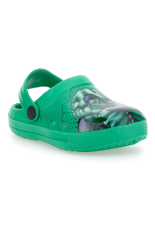 Zelene gumijaste copate Disney Hulk 1010174