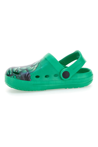 Zelene gumijaste copate Disney Hulk 1010174