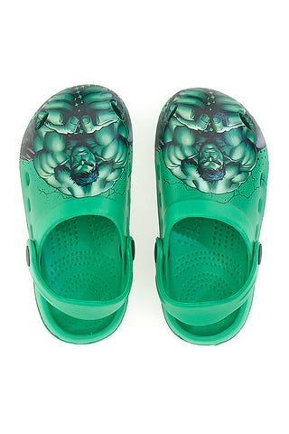 Zelene gumijaste copate Disney Hulk 1010174