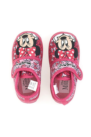 Roza čevlji za prve korake z Disney Minnie potiskom D3010662T