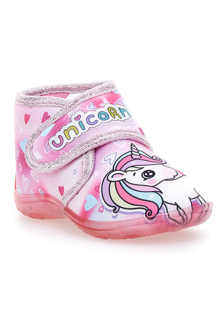 Roza čevlji za prve korake z motivom Unicorn Disney S8010096T