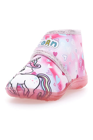 Roza čevlji za prve korake z motivom Unicorn Disney S8010096T