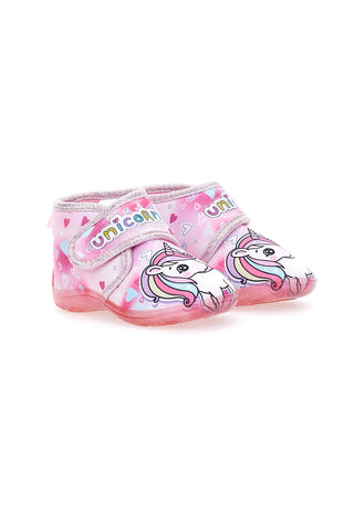 Roza čevlji za prve korake z motivom Unicorn Disney S8010096T