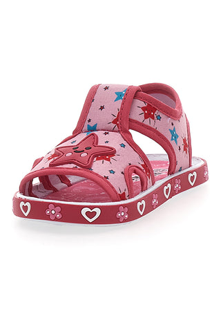 Fuksijeve sandale iz tkanine Pitt Kids PK2871A