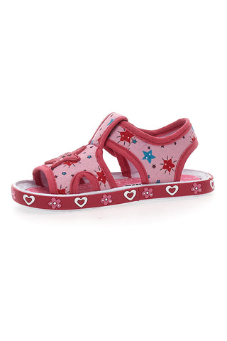 Fuksijeve sandale iz tkanine Pitt Kids PK2871A