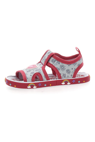 Sandali Primi Passi beli in roza z odprtim prstom PITT KIDS PK2406A
