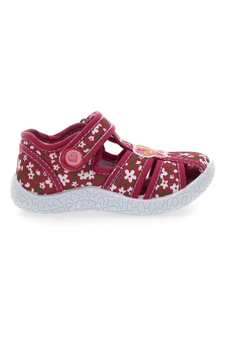Mehke rdeče sandale z metulji in velcro trakom PITT KIDS PK2876A