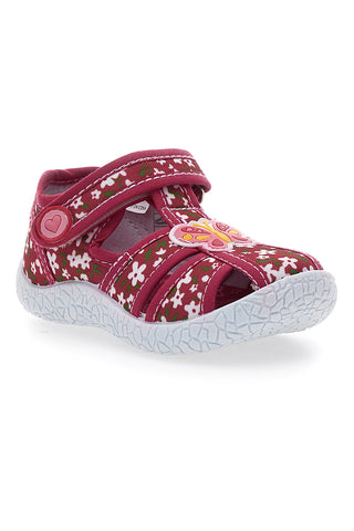 Mehke rdeče sandale z metulji in velcro trakom PITT KIDS PK2876A