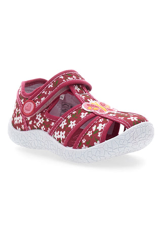 Mehke roza sandale z metuljem in velcro trakom PITT KIDS PK3904A