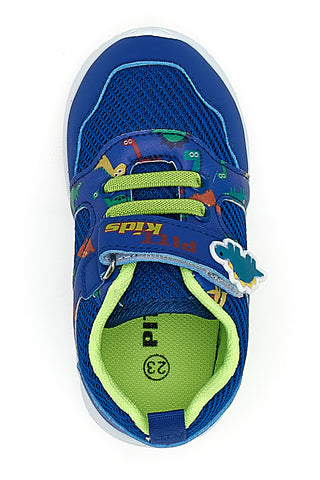 Čevlji Primi Passi modri in zeleni z velcro trakom PITT KIDS PK2380B